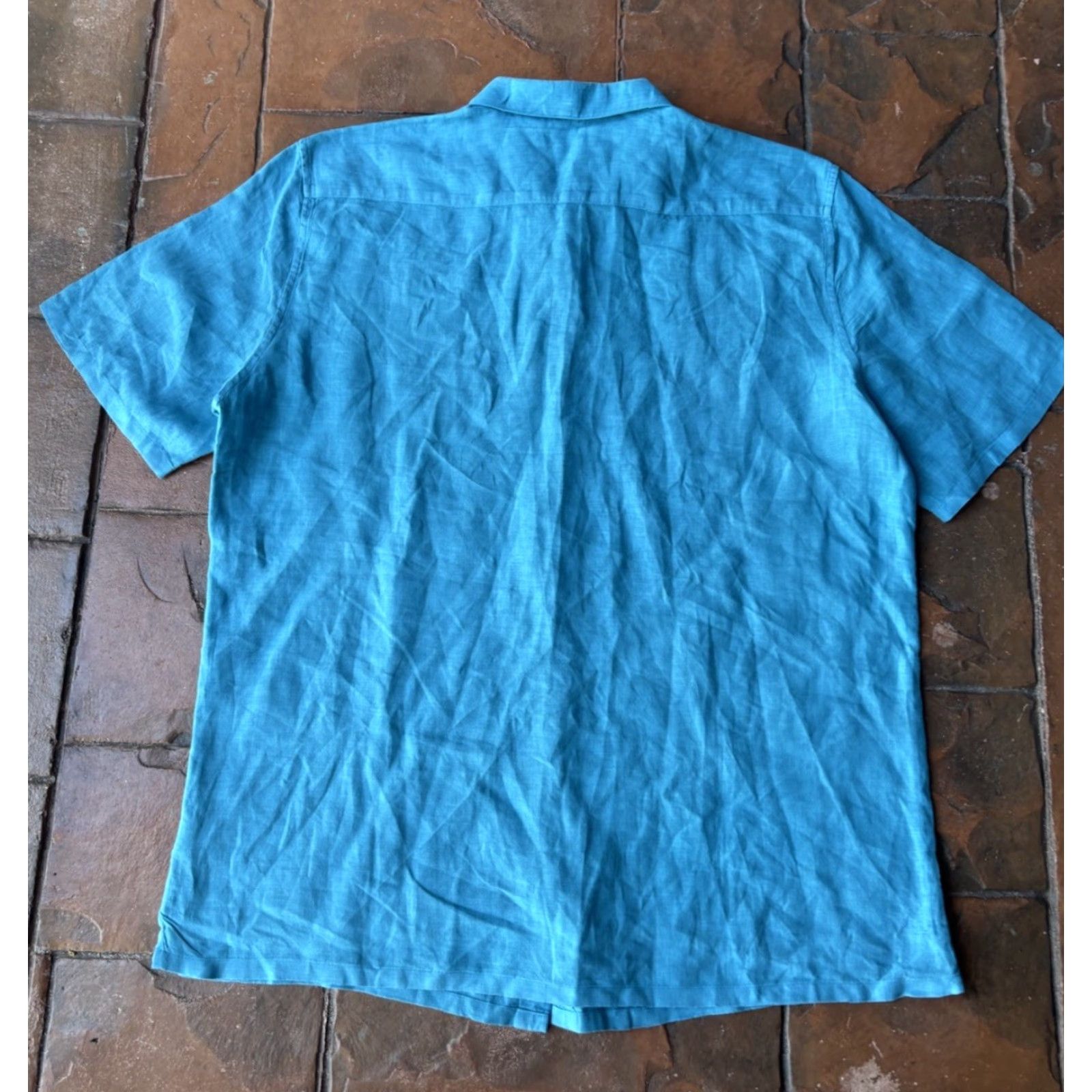 Theory Theory Button-Down Shirt Men’s XL 100% Linen Blue Regular size fits Mens Shirt Size US XL / EU 56 / 4 - 3 Thumbnail