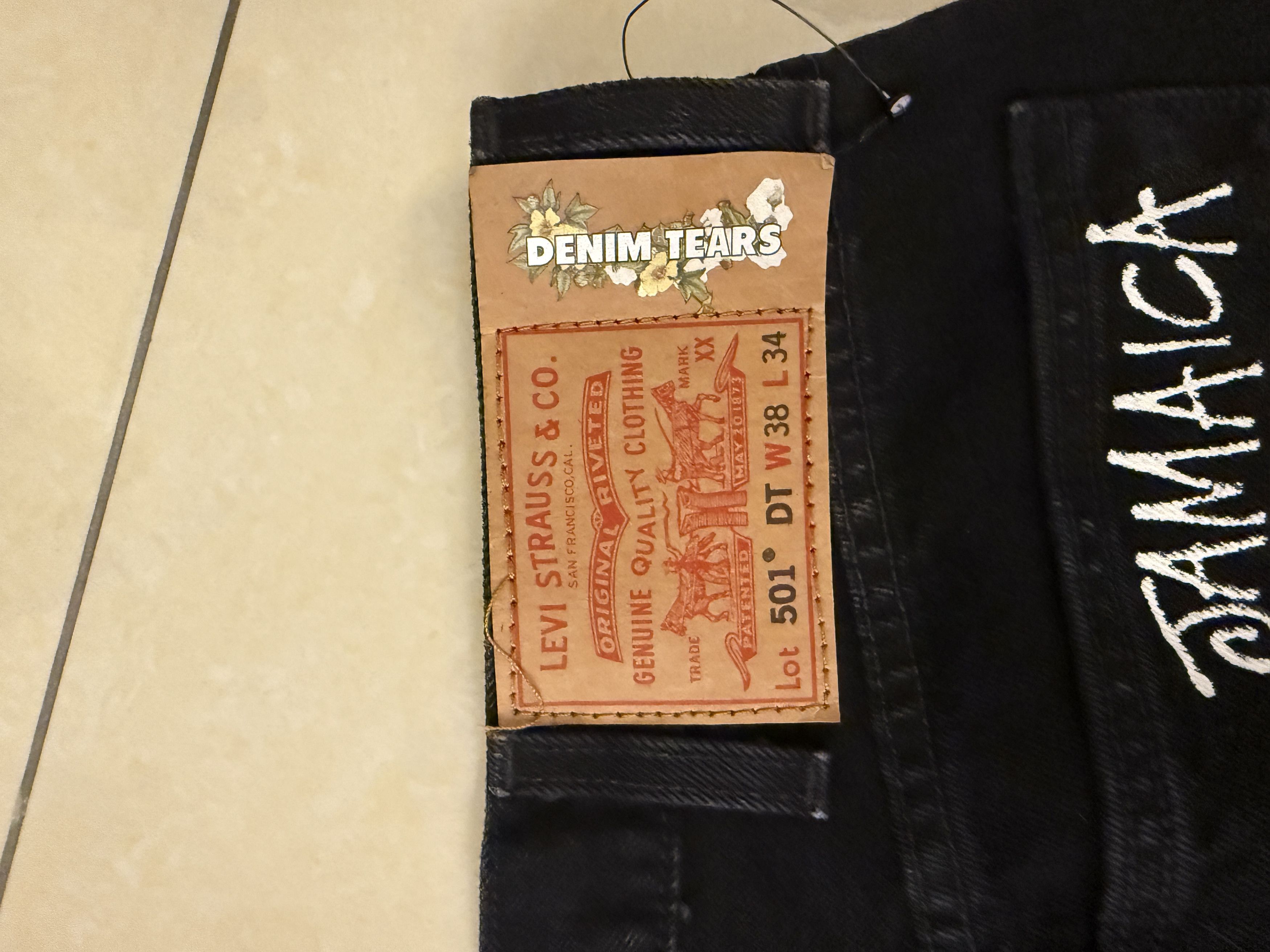 DENIM TEARS × Our Legacy × Stussy Stussy x Denim Tears x Our Legacy TTL 501 Jeans Size US 38 / EU 54 - 4 Thumbnail