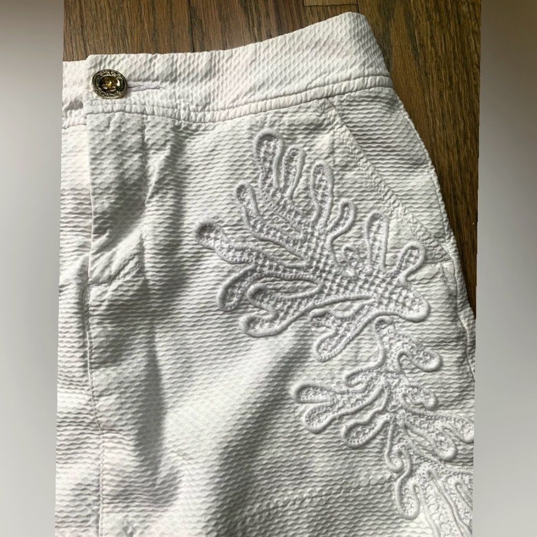 Lilly Pulitzer Lilly Pulitzer White Bermuda Skirt Women 00 Regular Coral 00? Size 24" / US 00 / IT 34 - 5 Thumbnail