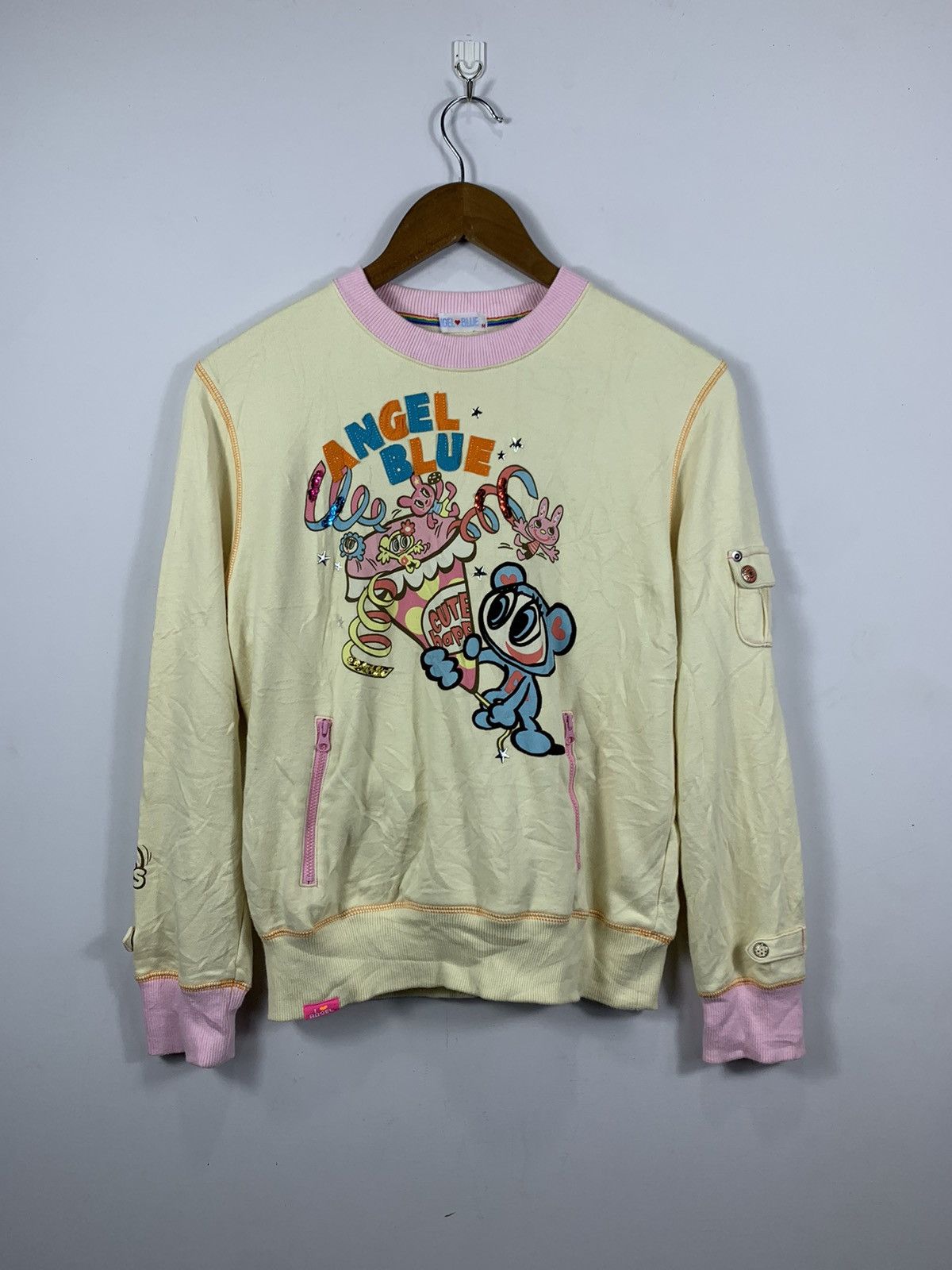 Hysteric Glamour 90’s Angel Blue Sweatshirts Size US M / EU 48-50 / 2 - 1 Thumbnail