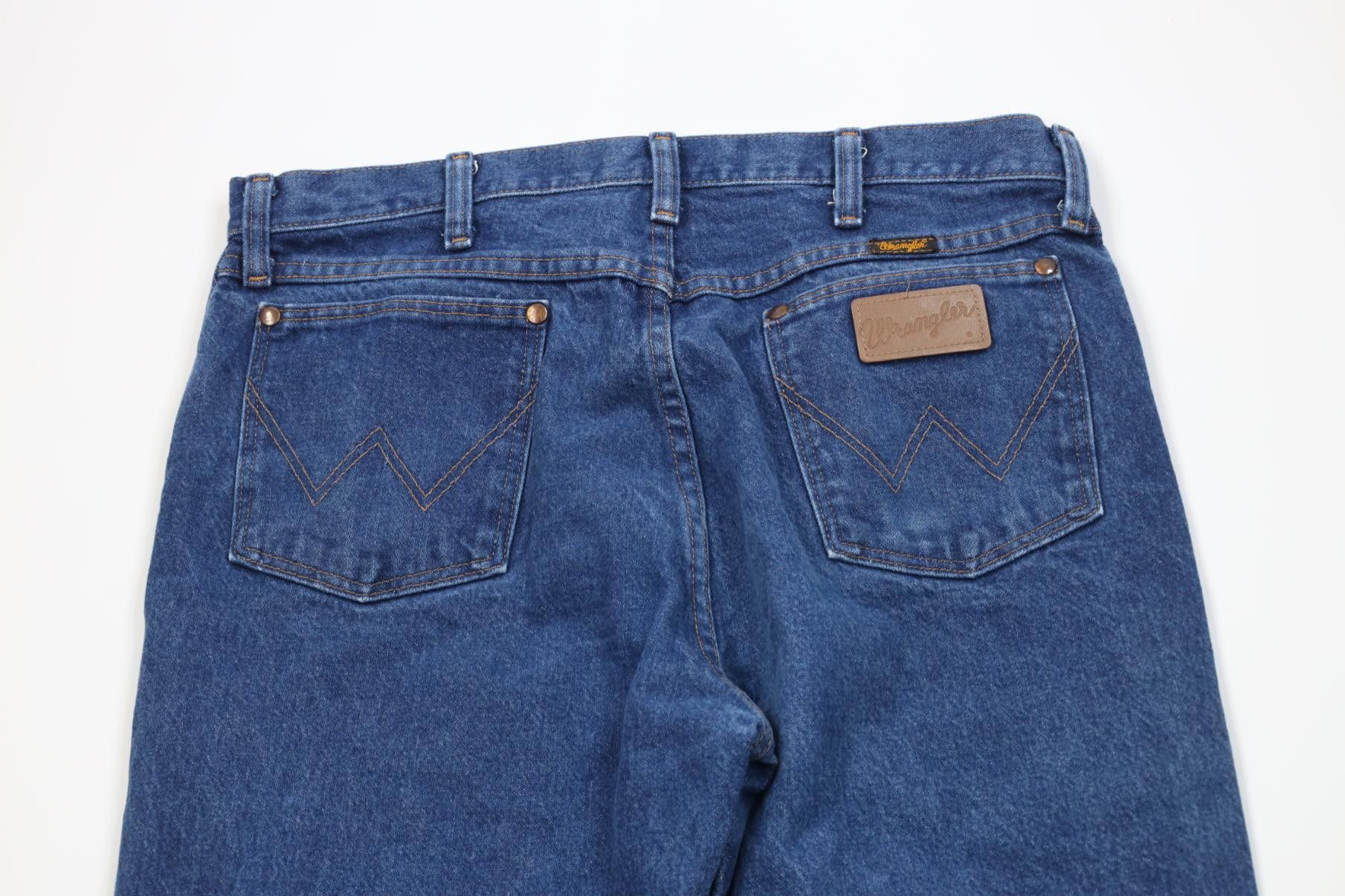 Wrangler Vintage 90s Wrangler Western Cowboy Straight Leg Denim Jeans Size US 33 - 10 Thumbnail