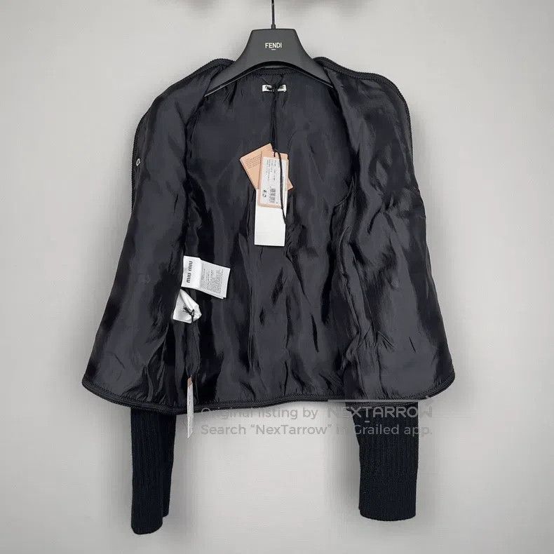 Miu Miu Miu Miu 38 Ladies' Crewneck Plaid Cardigan Jacket Size M / US 6-8 / IT 42-44 - 4 Thumbnail