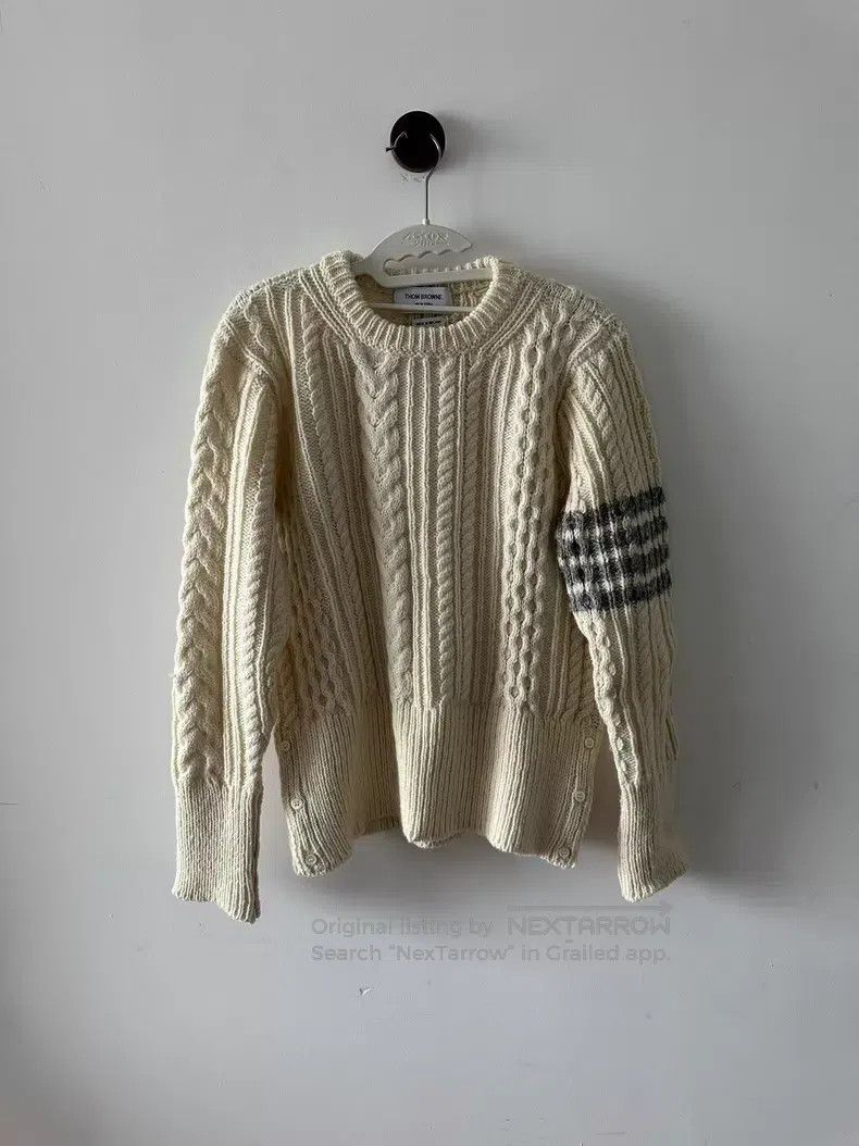 Thom Browne Thom Browne White Sweater Size US M / EU 48-50 / 2 - 1 Thumbnail