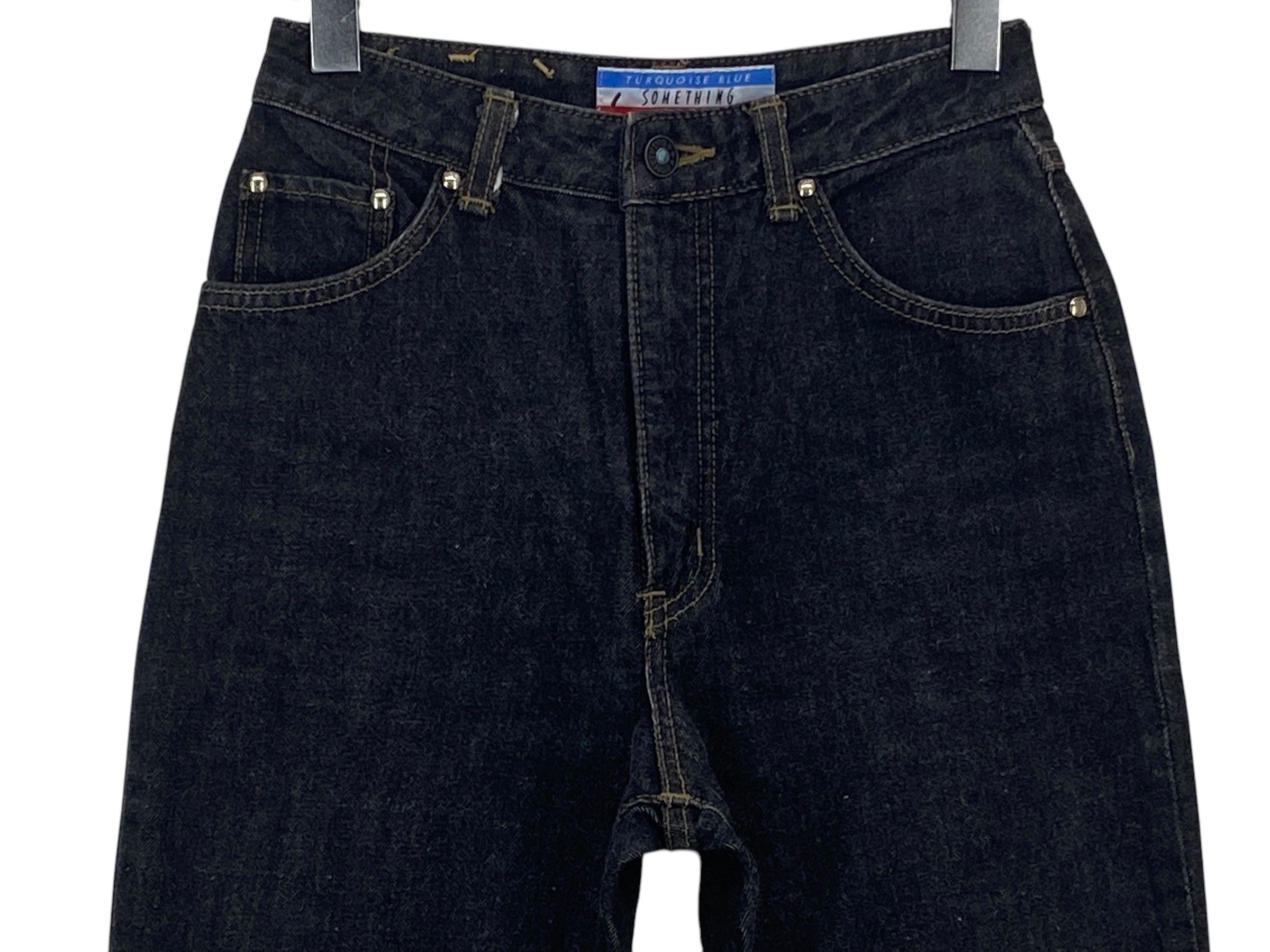 Edwin Something by Edwin Jeans High Waisted Pants New Age Cowboys Size 24" / US 00 / IT 34 - 3 Thumbnail