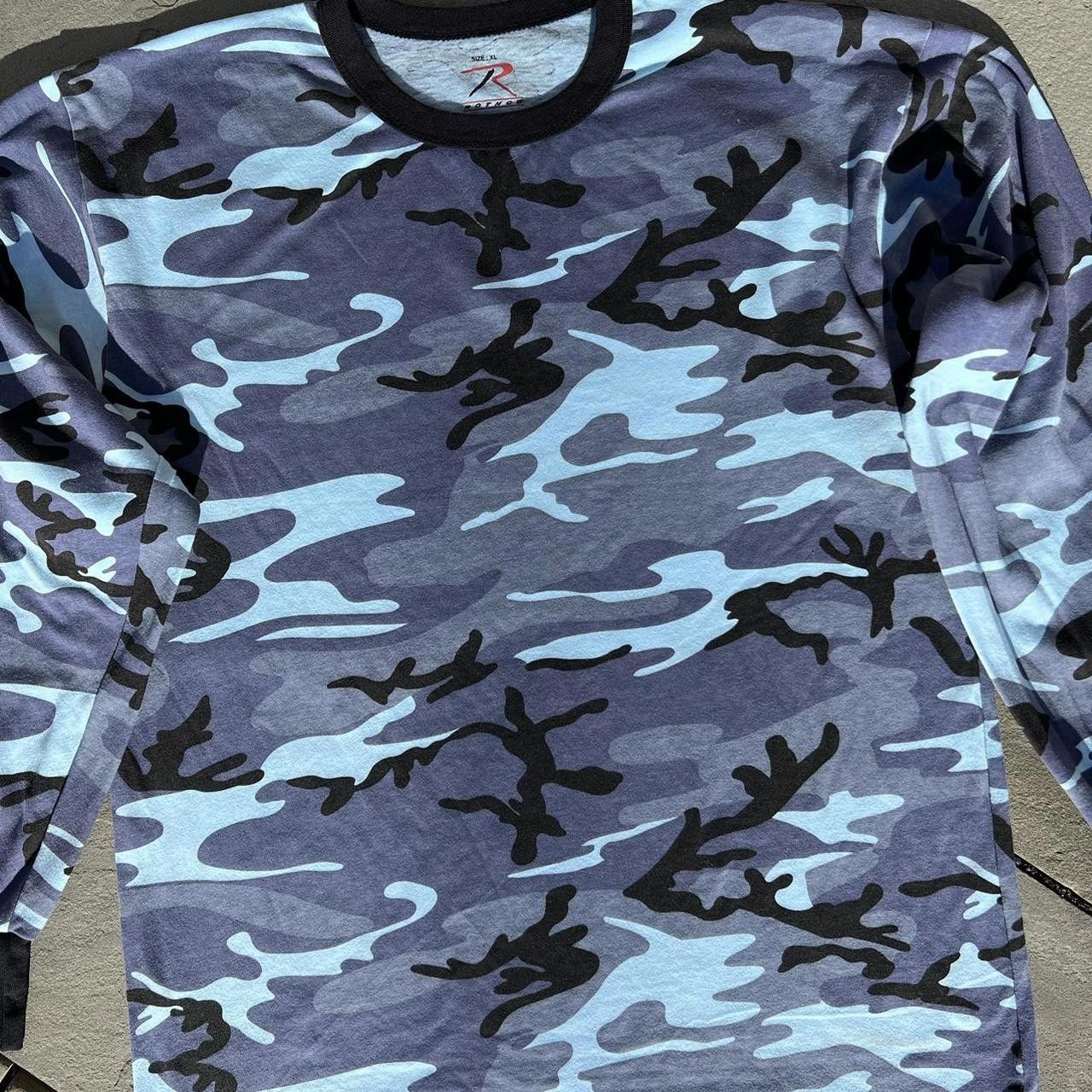 Rothco Blue Camo Long Sleeve Shirt Size US XL / EU 56 / 4 - 4 Thumbnail