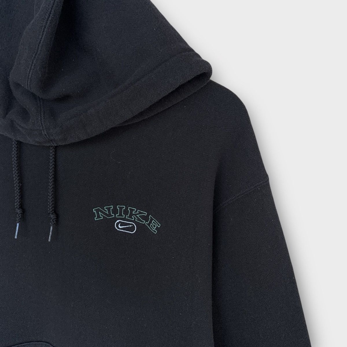 Nike × Vintage Vintage 90s Nike Swoosh x block Hoodie Embroidered Logo Size L / US 10 / IT 46 - 4 Thumbnail