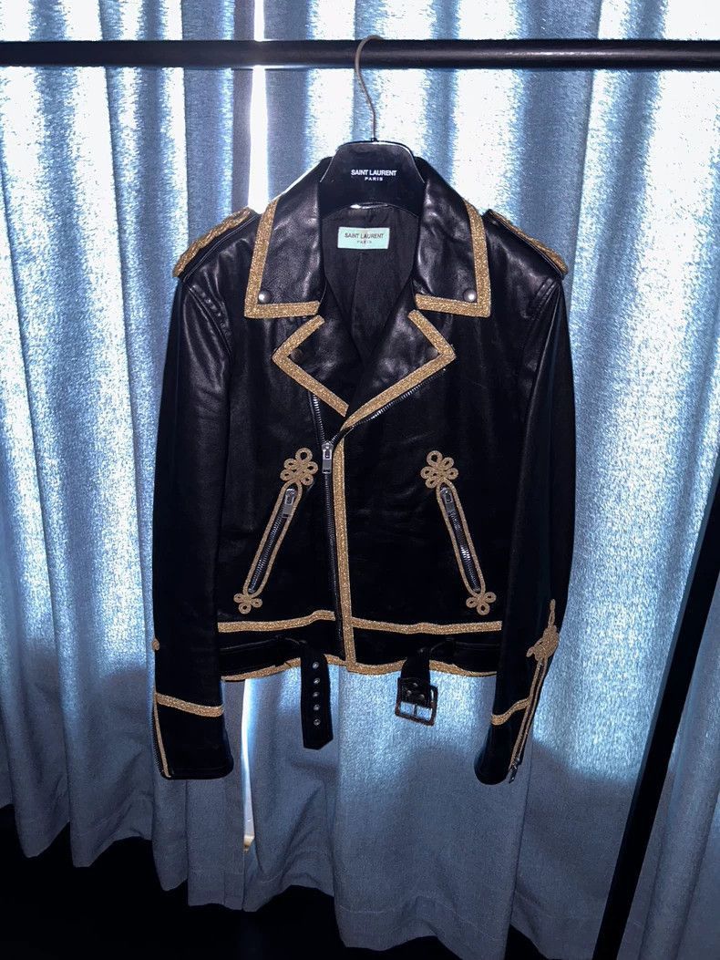Saint Laurent Paris Saint Laurent Paris 15ss gold wire palace buffalo leather j Size US S / EU 44-46 / 1 - 1 Thumbnail