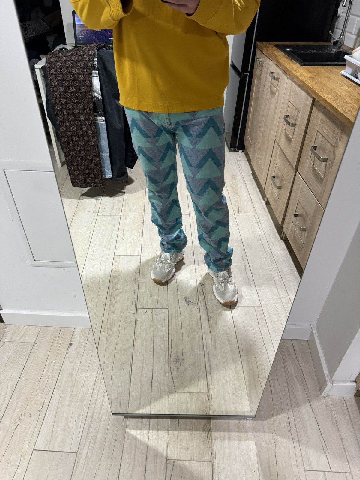 Acne Studios Acne Studios Land Print Denim Pants Size US 30 / EU 46 - 2 Thumbnail