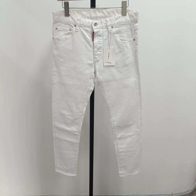 Dsquared2 DSQUARED2 Men's White Casual Pants 0089 Size US 28 / EU 44 - 1 Thumbnail