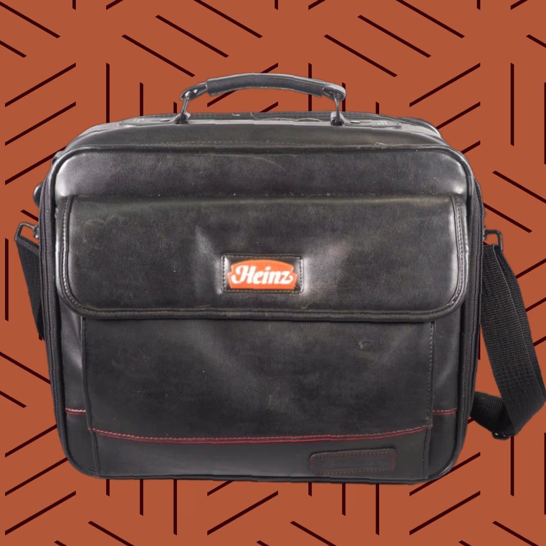 Logo 7 VINTAGE Targus Heinz Logo 15" Laptop Black Carry On Briefcase Bag w/ Shoulder Strap Size ONE SIZE - 1 Thumbnail