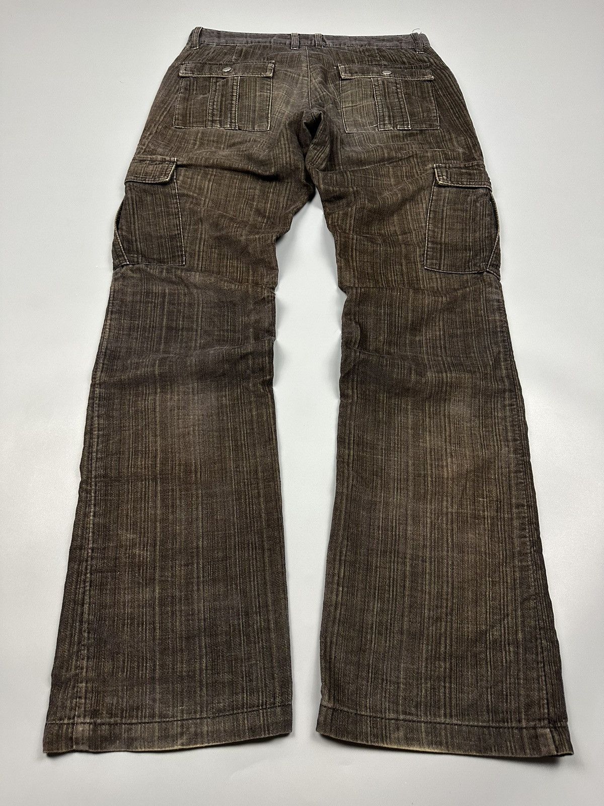 Japanese Brand × semanticdesign Semantic Design Cargo Multipocket Zipper Suede Flared Pant Size US 31 - 6 Thumbnail