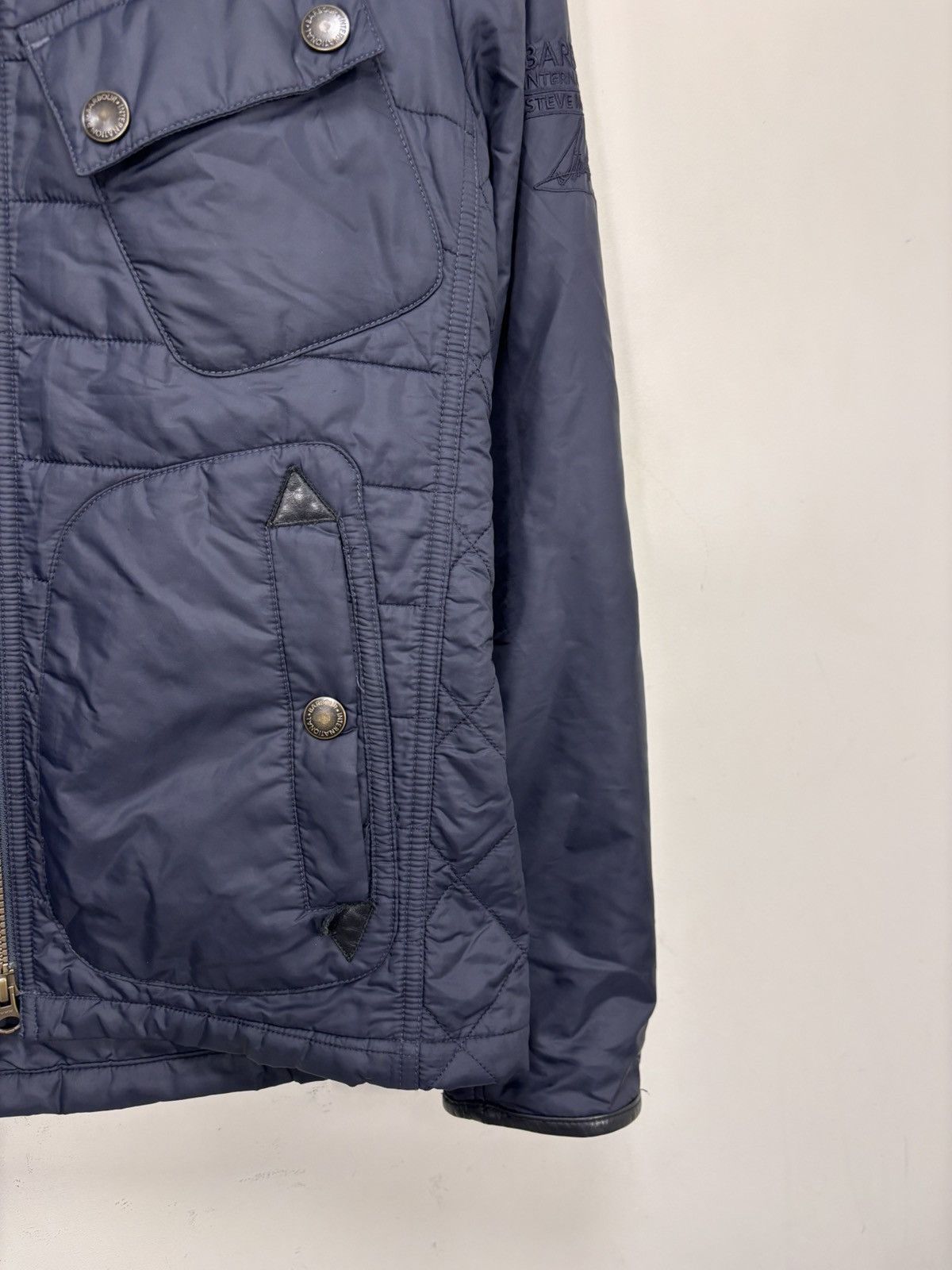 Barbour Barbour Steve McQueen Men’s Navy Blue Quilted Jacket Size US S / EU 44-46 / 1 - 6 Thumbnail