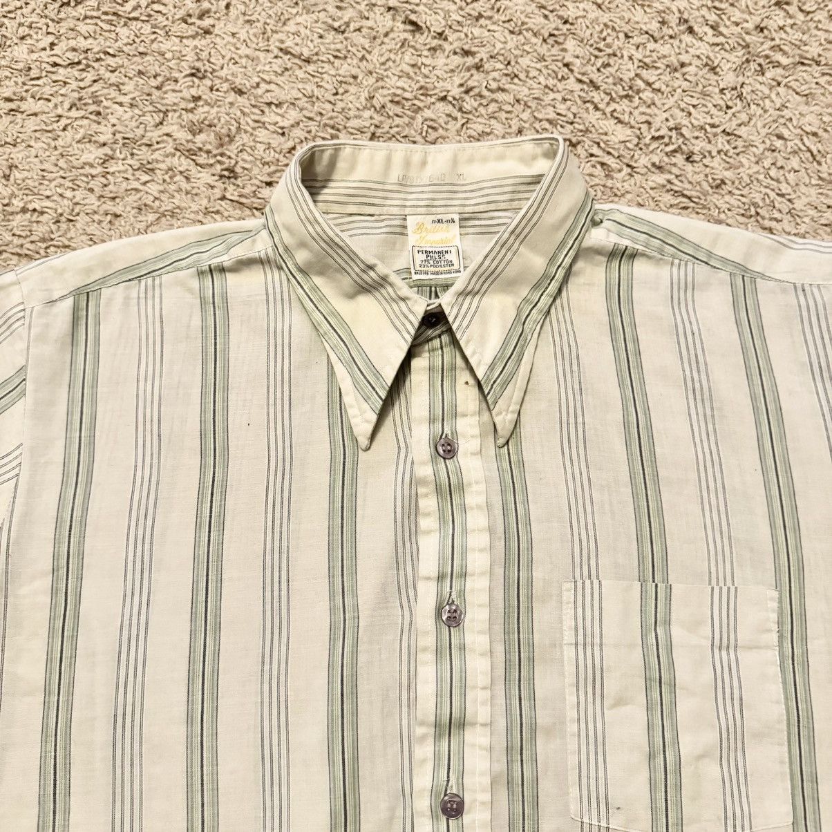 JCPenney × Vintage VINTAGE 70s JC PENNEY SHORT SLEEVE BUTTON UP Size US XL / EU 56 / 4 - 4 Thumbnail