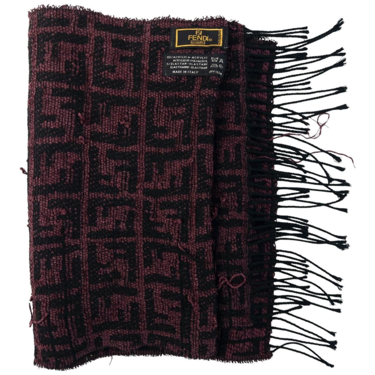 Fendi Vintage Fendi Monogram Tassel Scarf Size ONE SIZE - 3 Thumbnail