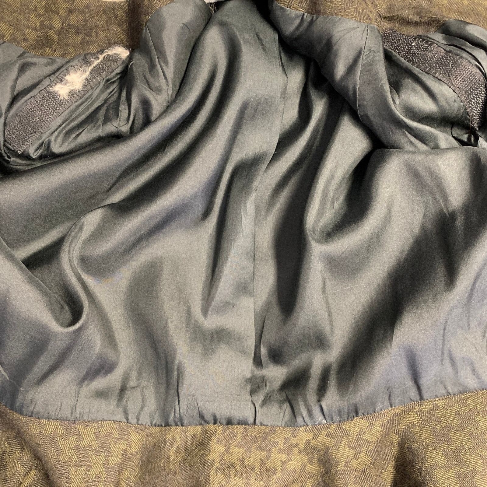Other OKW Green Wool Button Down Houndstooth Mini Skirt Suit Size 24" / US 00 / IT 34 - 11 Thumbnail