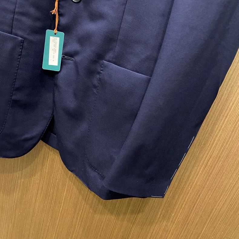 Loro Piana LORO PIANA Casual single west Navy blue wool fabric custom Size 44S - 4 Thumbnail