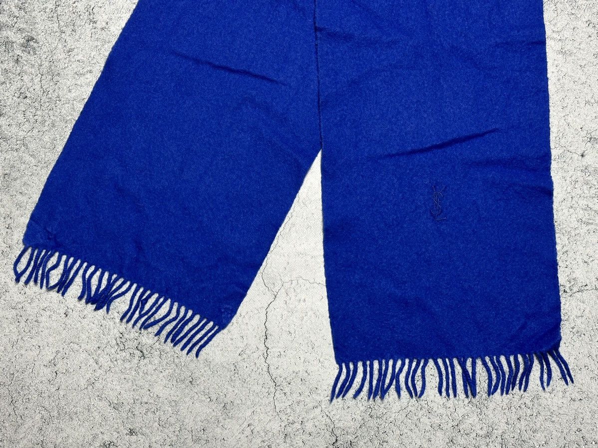 Vintage YSL Yves Saint Laurent Vintage Wool Scarf Muffler Size ONE SIZE - 3 Thumbnail