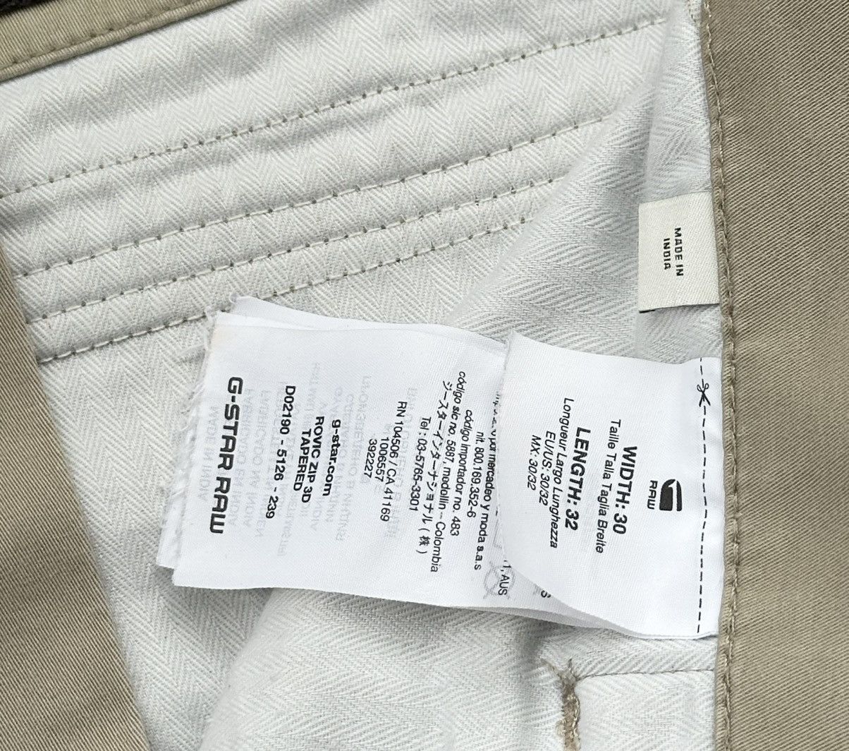 G-Star G-Star RAW Rovic Zip 3D Straight Tapered Cargos Size 30/32 Size US 30 / EU 46 - 10 Thumbnail