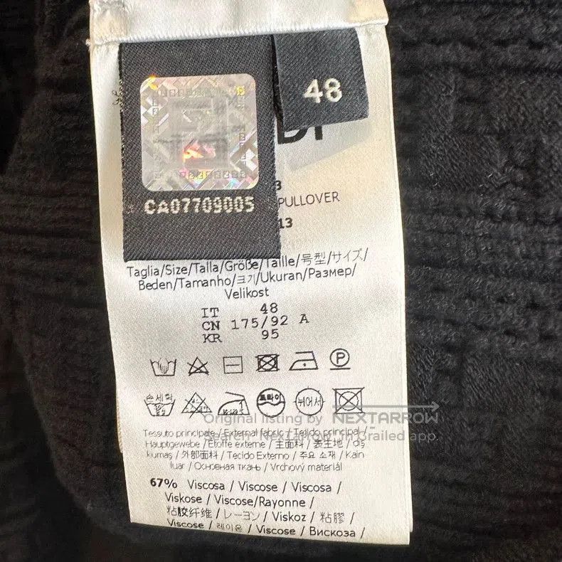 Fendi Fendi Black FF Monogram Knit Sweater. Size US M / EU 48-50 / 2 - 4 Thumbnail