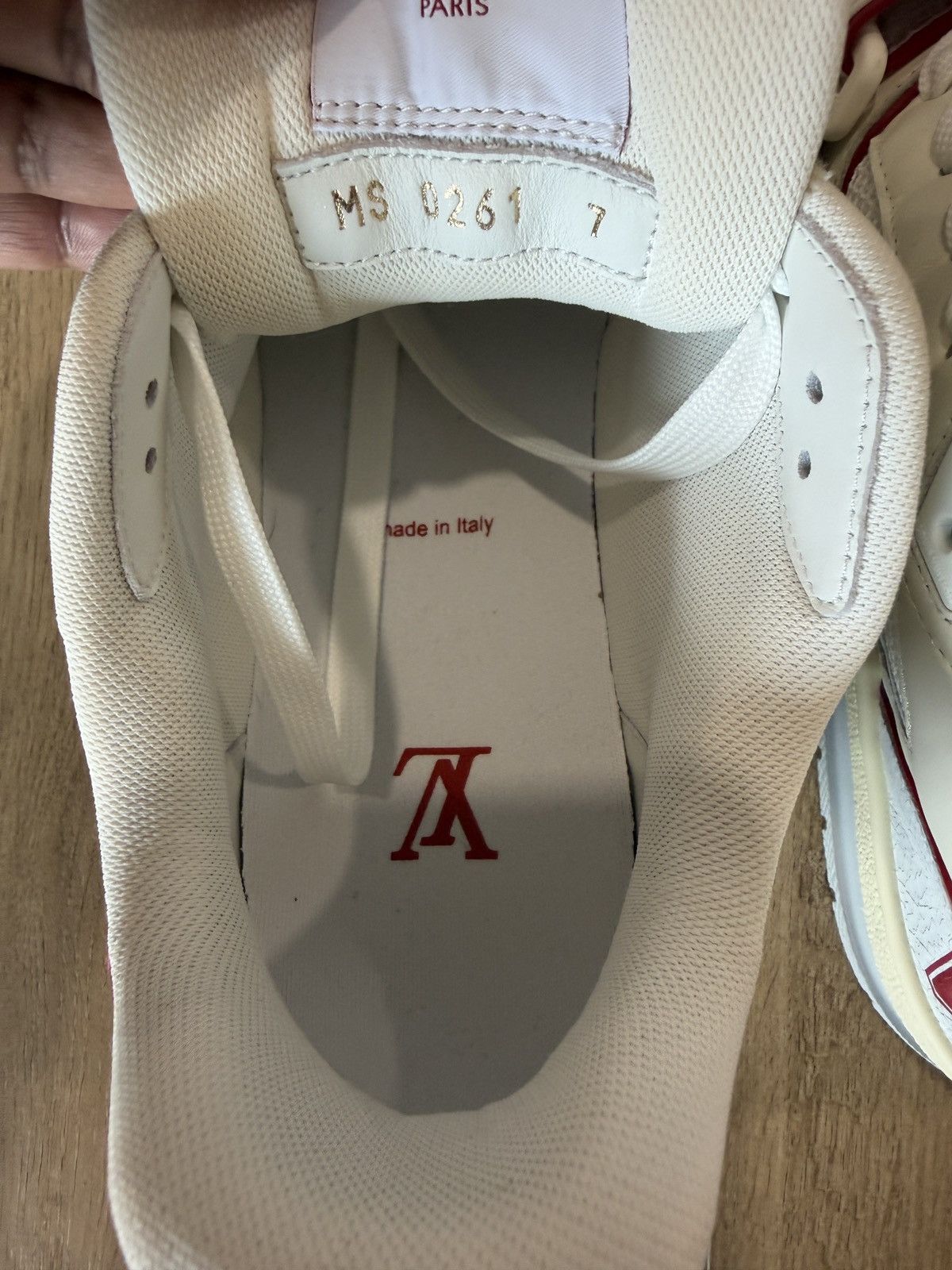 Louis Vuitton LOUIS VUITTON TRAINER RED WHITE VIRGIL Size US 8 / EU 41 - 9 Thumbnail