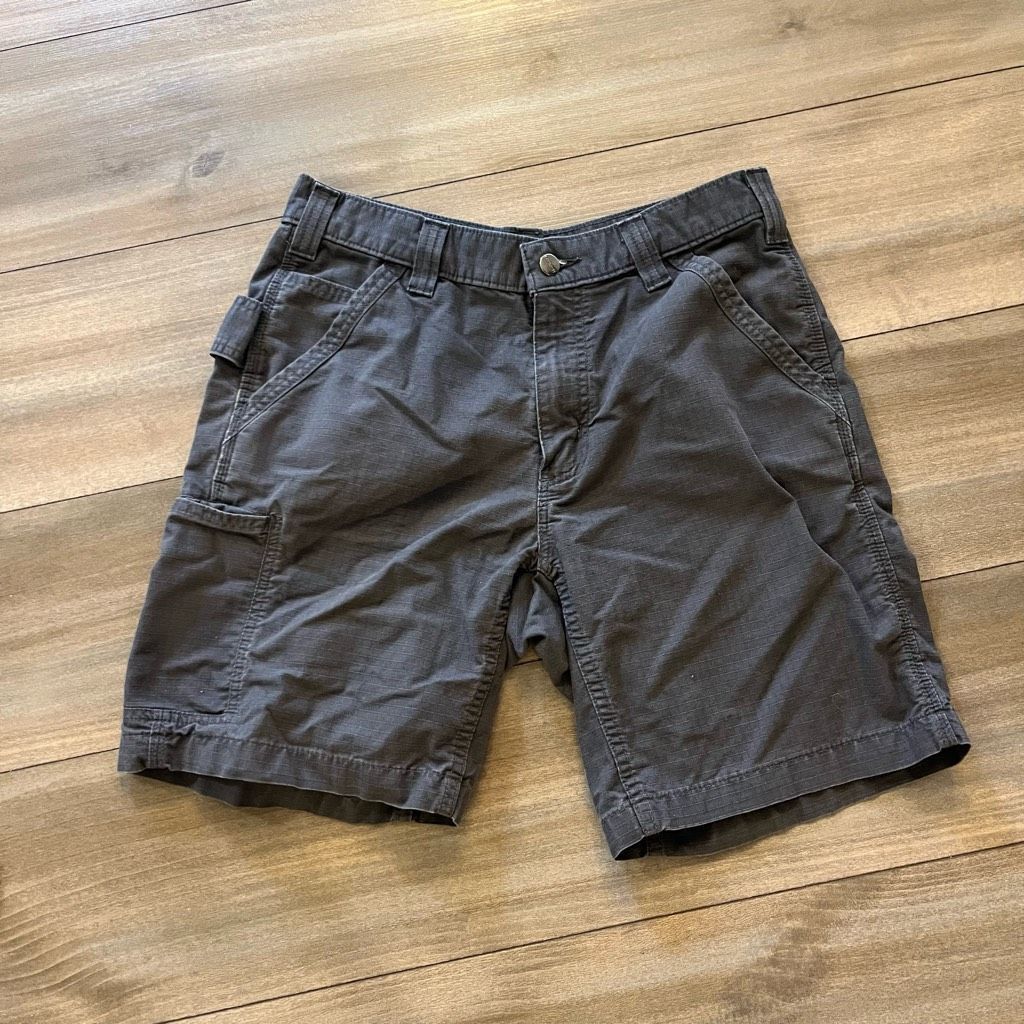 Carhartt Carhartt Blue Gray Khaki Cargo Shorts Men 31 Size US 31 - 1 Thumbnail