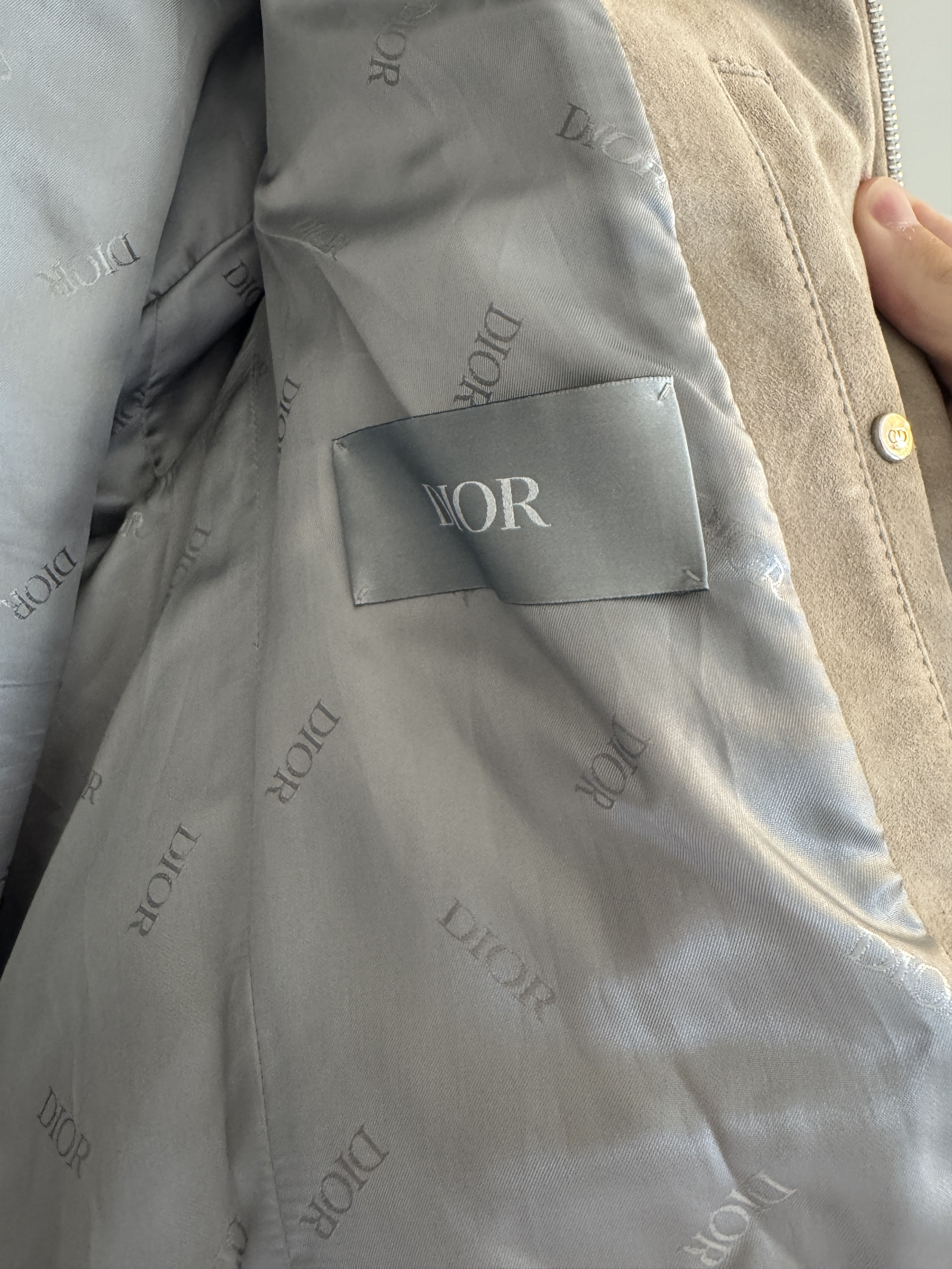 Dior Dior Grey Suede Jacket Size US M / EU 48-50 / 2 - 13 Thumbnail