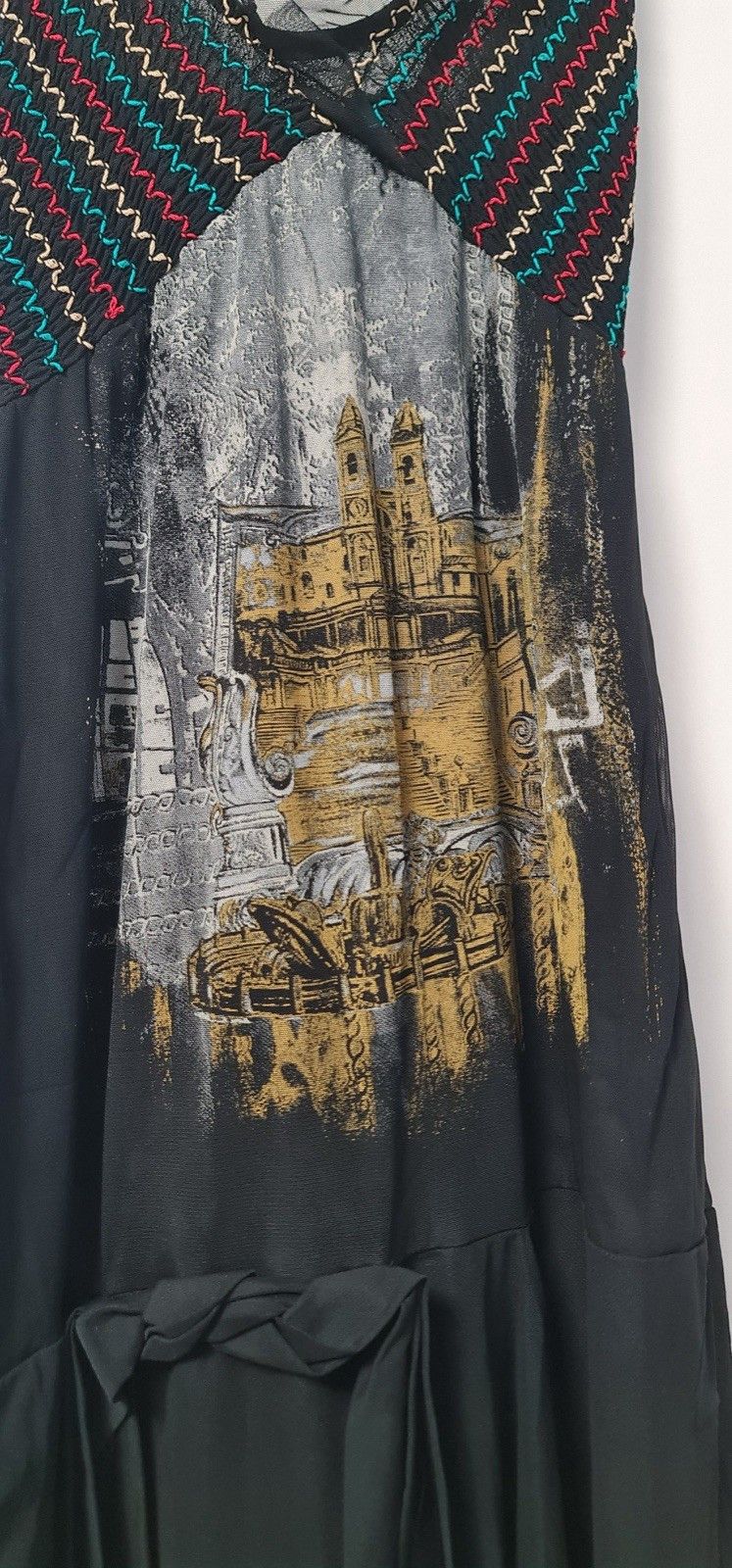 Other Save The Queen Mesh Avantgarde Dress Asymmetric City Print Size M / US 6-8 / IT 42-44 - 6 Thumbnail