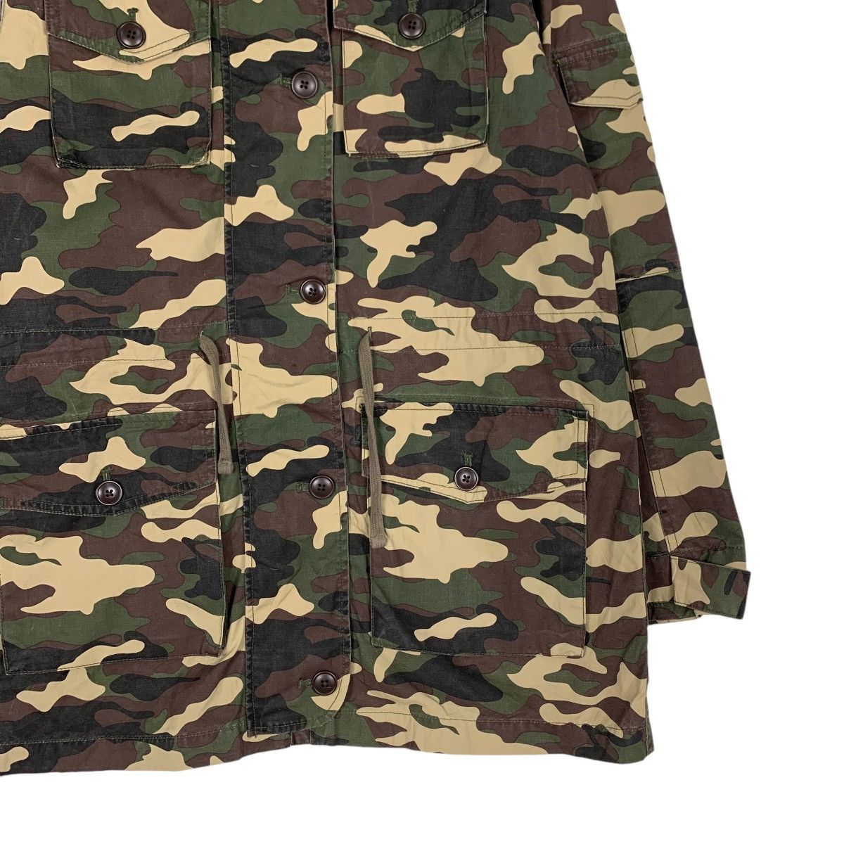 Japanese Brand AZUL MOUSSY Camo Jacket Military Army Fashion #1216-C55 Size US L / EU 52-54 / 3 - 4 Thumbnail