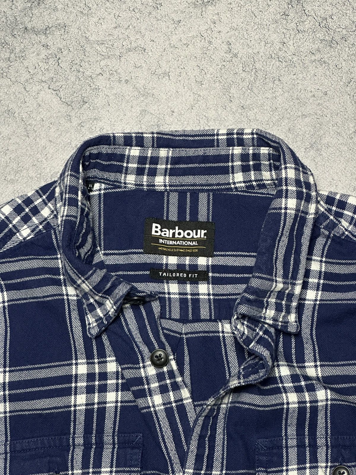 Barbour Barbour International Mens Flannel Plaid Shirt Size US L / EU 52-54 / 3 - 4 Thumbnail