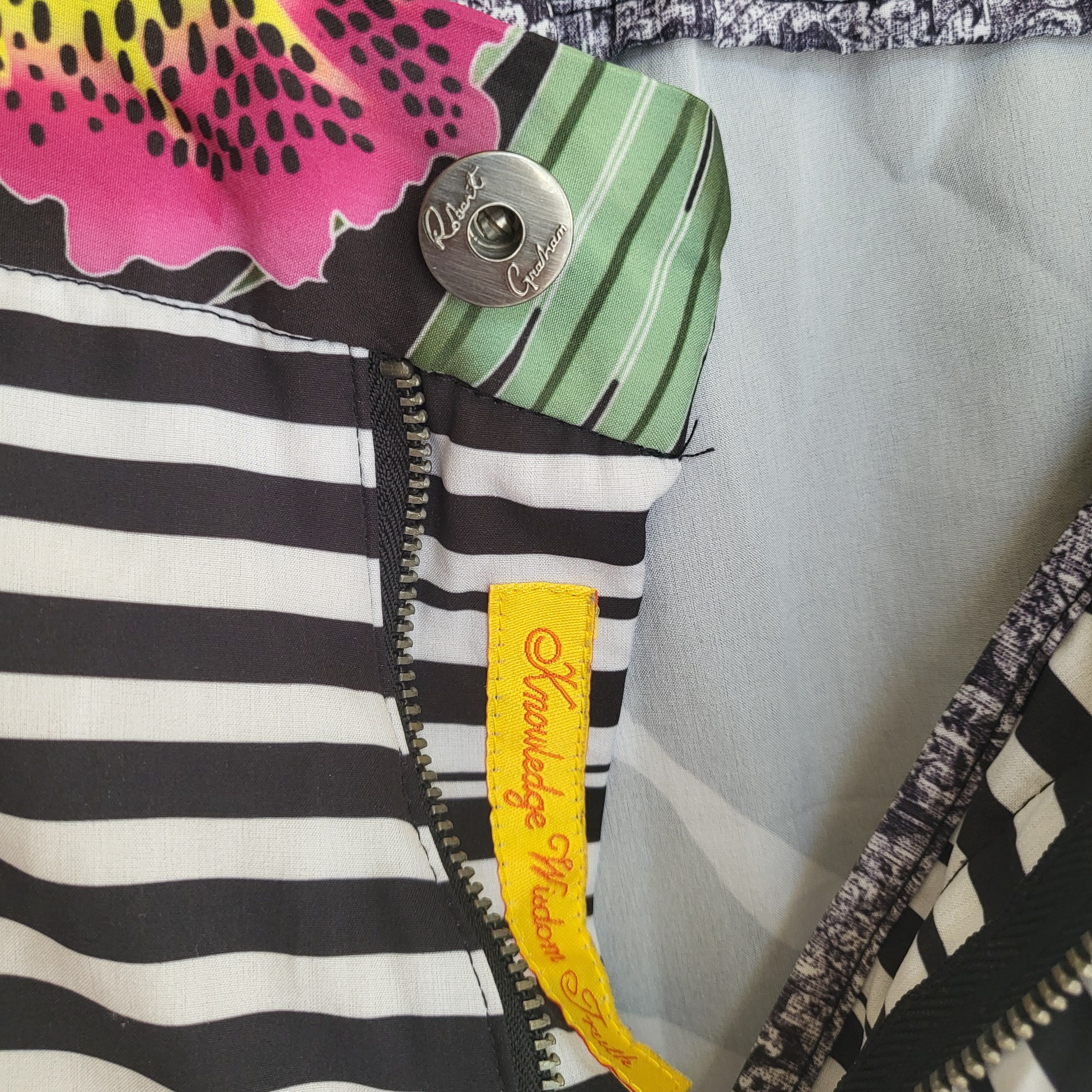 Robert Graham Peter Graham Tropical Zebra Print Swim Shorts Sz 36 Size US 36 / EU 52 - 4 Thumbnail