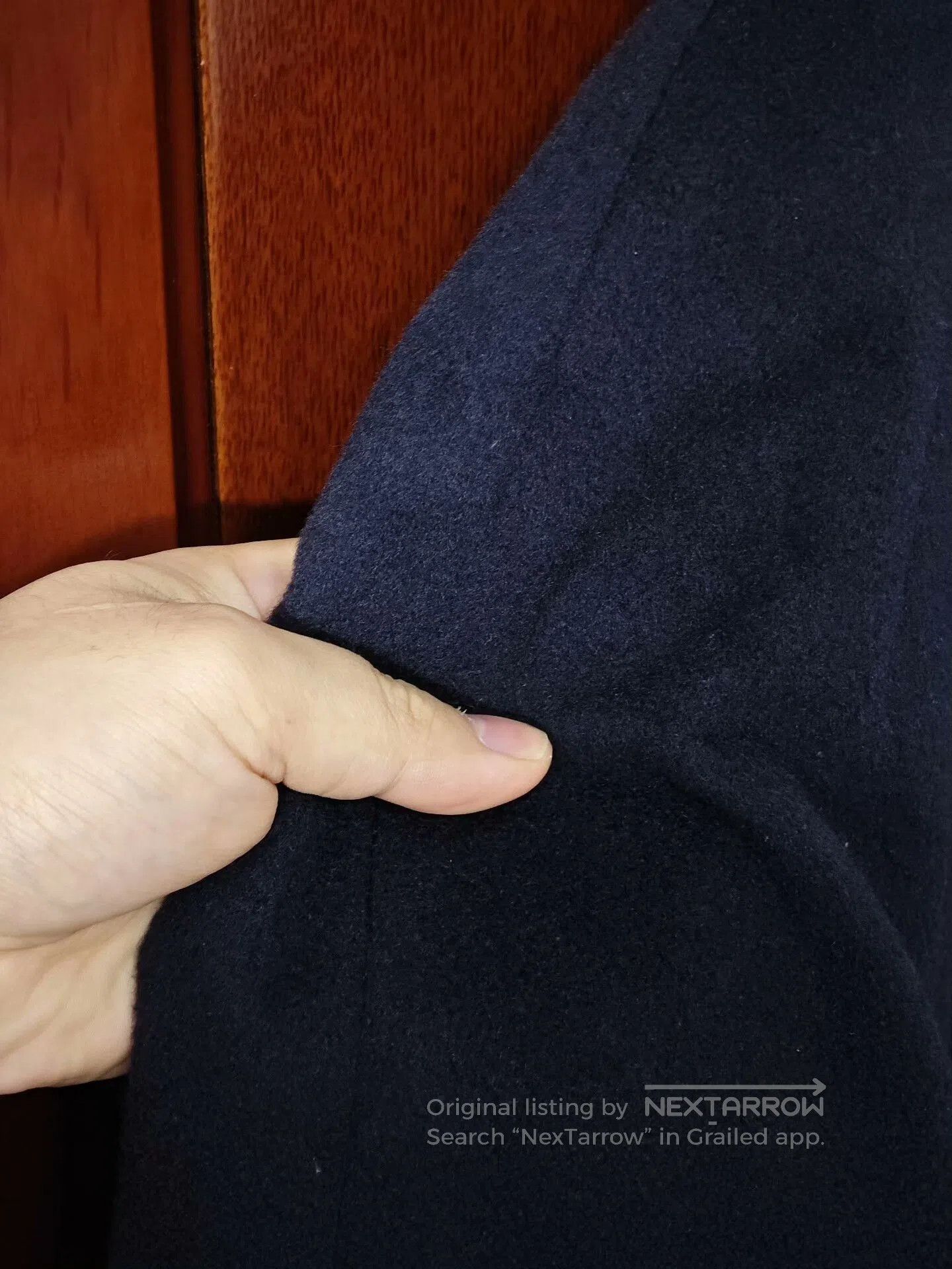 Japanese Brand Woolen Cashmere Coat with Shoulder Sleeves. Size US S / EU 44-46 / 1 - 3 Thumbnail
