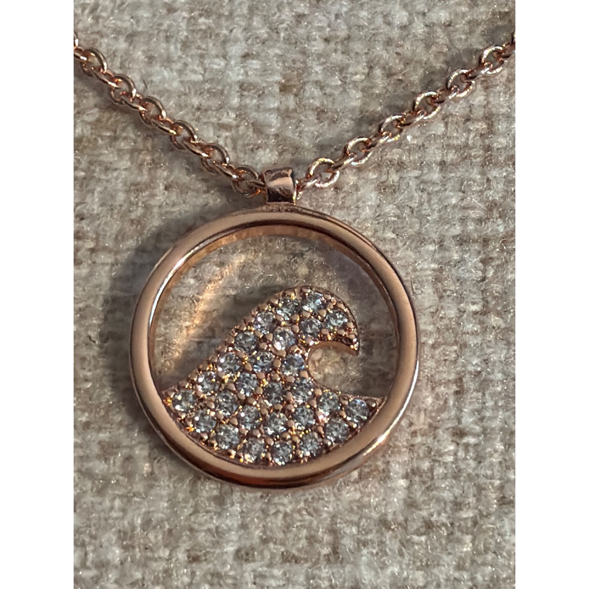 Other Pura Vida Rose Gold Wave Necklace & Stud Earrings Jewelry Se Size ONE SIZE - 2 Thumbnail