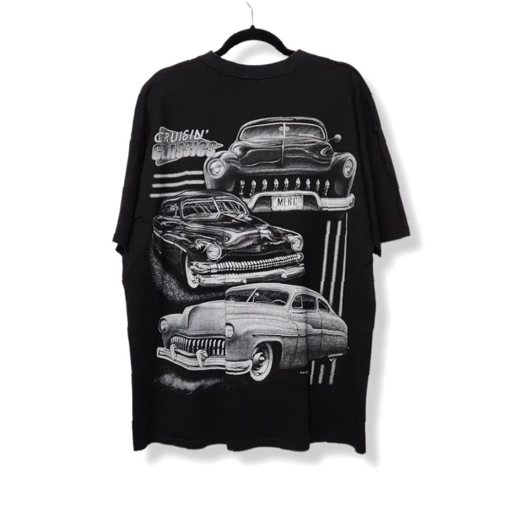 Doublet VINTAGE Black Shirts Cars Hot Streed Rod Double Sided AOP All Over Unisex Adults XL Single Stitch Shirt Size US XL / EU 56 / 4 - 4 Thumbnail