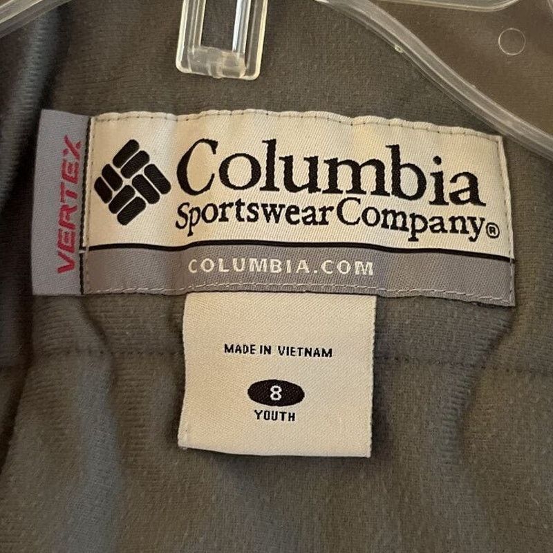 Columbia Columbia Vertex Youth Size 8 Gray LS Zip Lined Winter Jacket Size M / US 6-8 / IT 42-44 - 2 Thumbnail
