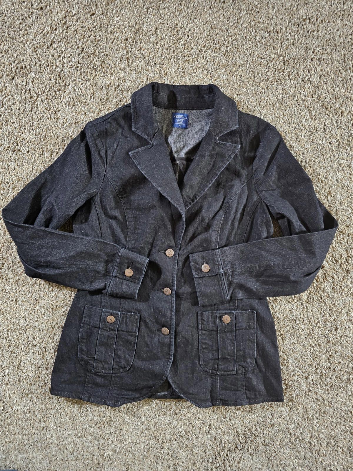 Jockey Jockey person to person Gray Black denim jacket 3 button S Size S / US 4 / IT 40 - 1 Thumbnail