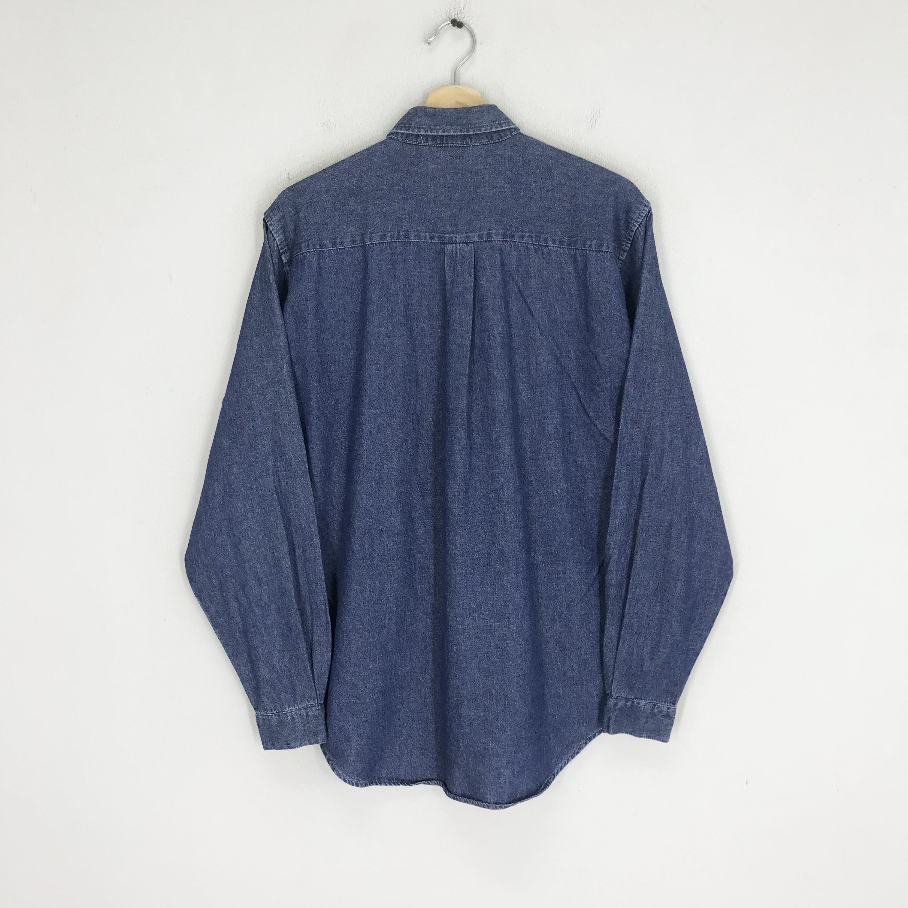 Polo Ralph Lauren Vintage 90s Polo by Ralph Lauren Jeans Blue Denim Shirt Size US M / EU 48-50 / 2 - 2 Thumbnail