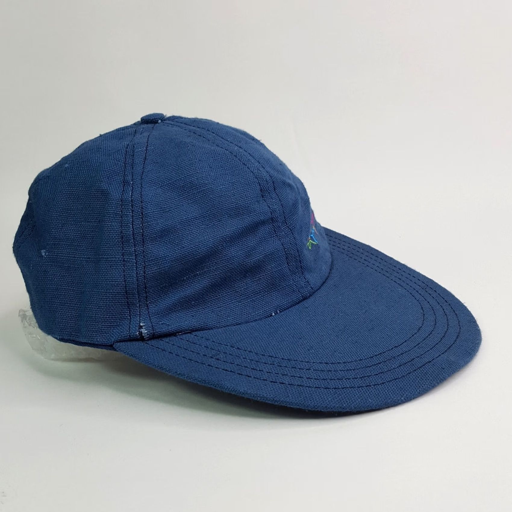 Reebok VINTAGE Greg Norman Shark Logo Snapback Reebok Golf Hat Baseball Cap Adjustable Blue 90s Golf Logo Mens Hat Size ONE SIZE - 2 Thumbnail