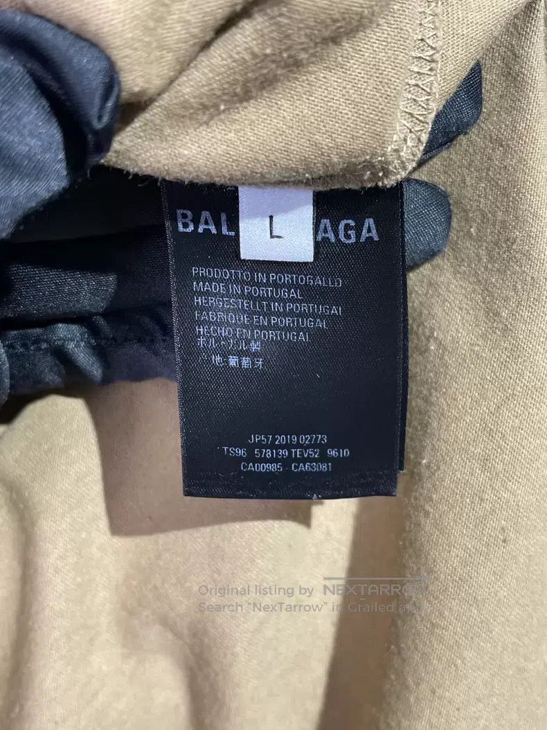 Balenciaga Balenciaga Light Beige Wheat Pattern Short Sleeve Size US L / EU 52-54 / 3 - 5 Thumbnail