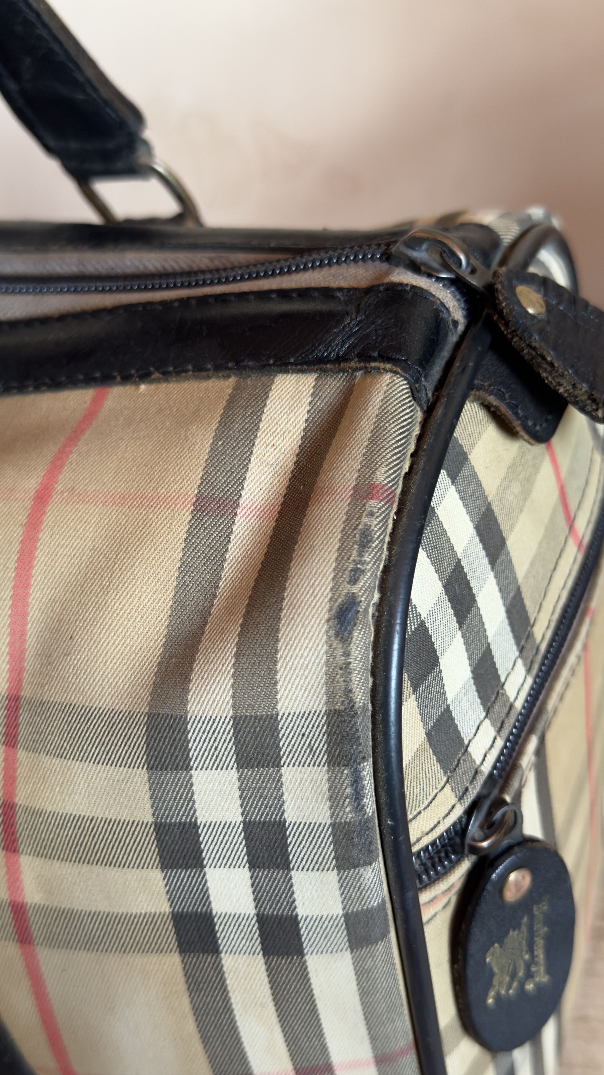 Burberry Vintage 70s Burberry novacheck duffle travel bag Size ONE SIZE - 11 Thumbnail
