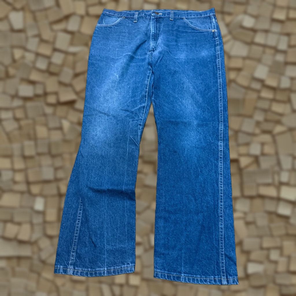 Vintage Rustler Jeans Men's Size 40x30 Blue Denim Bootcut Pockets Size US 40 / EU 56 - 1 Thumbnail