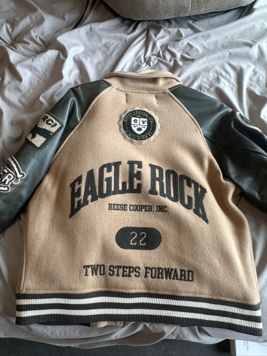 Reese Cooper Reese Cooper Two Steps Varsity Jacket 'Olive Green' Size US S / EU 44-46 / 1 - 2 Thumbnail