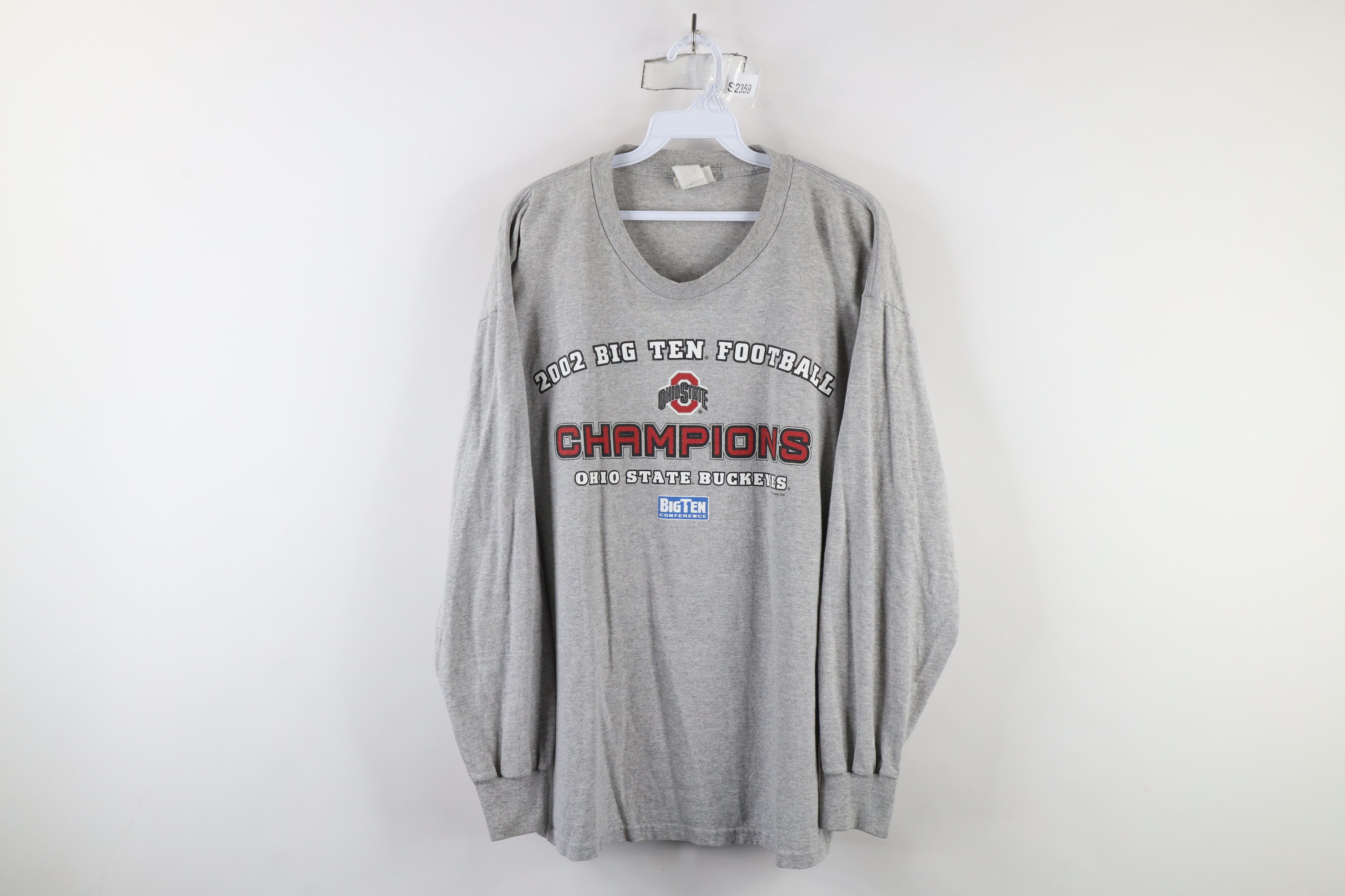 Vintage Vintage Y2K 2002 Ohio State University Football T-Shirt Gray Size US XL / EU 56 / 4 - 1 Thumbnail