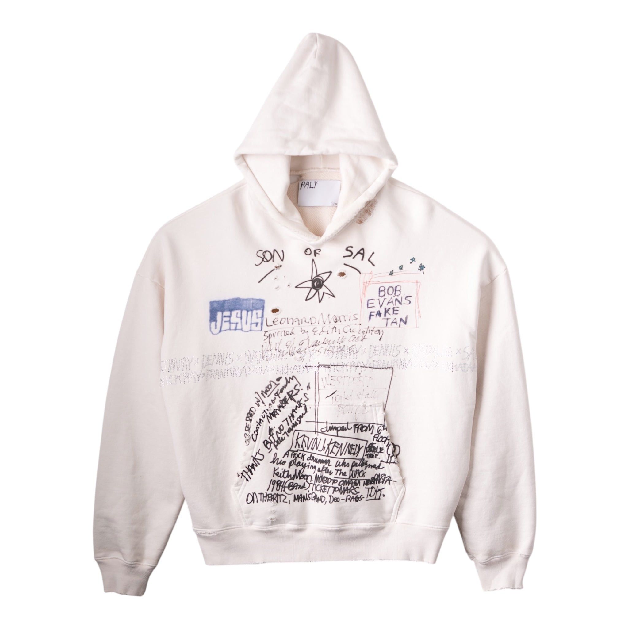 Son of Sal Hooded Sweatshirt Beige Multi (Art Basel Exclusi