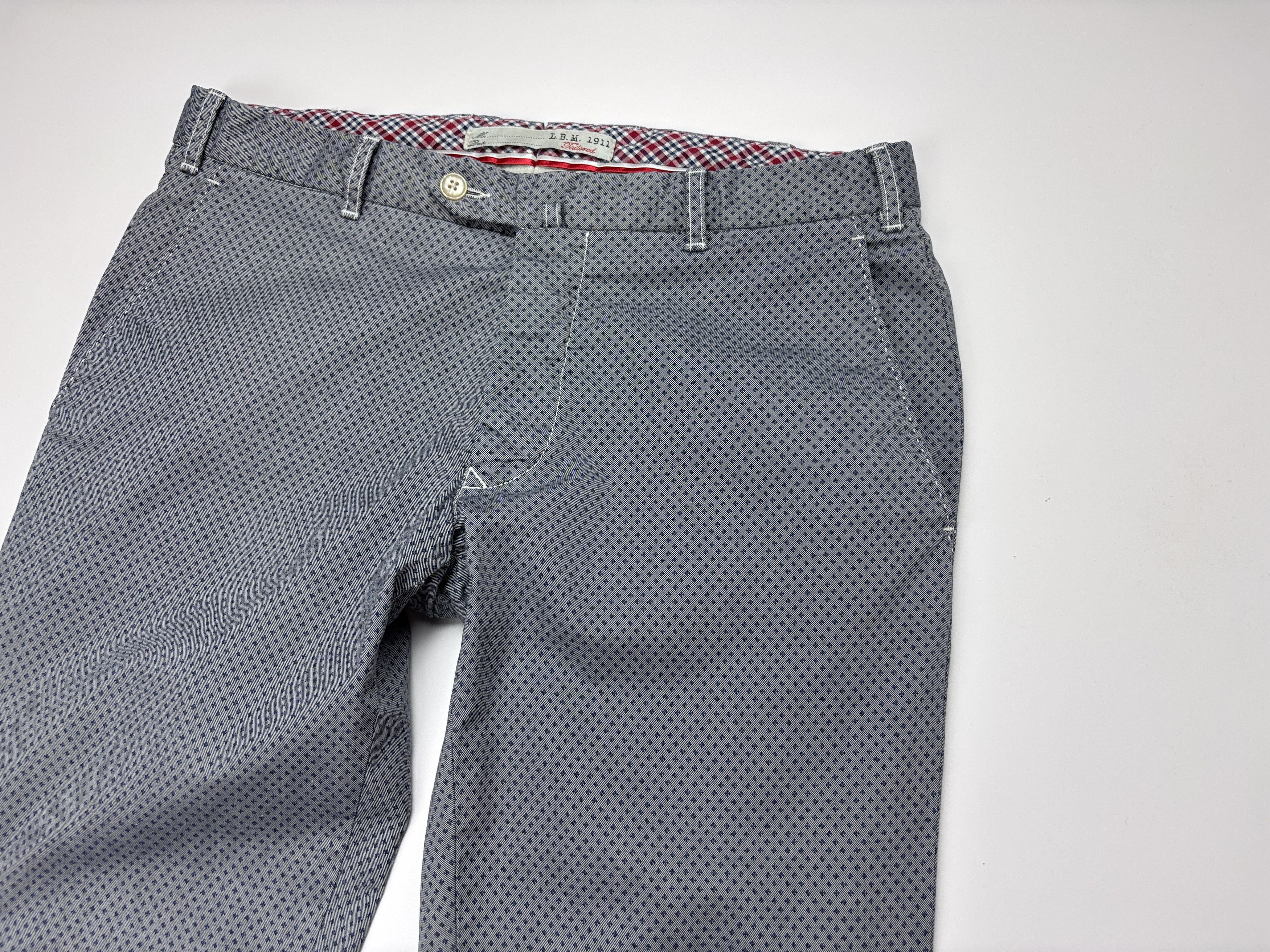 L.B.M. 1911 LBM 1911 Trousers Tailored Fit Chino Cotton/Elastane 48R Size US 32 / EU 48 - 2 Thumbnail