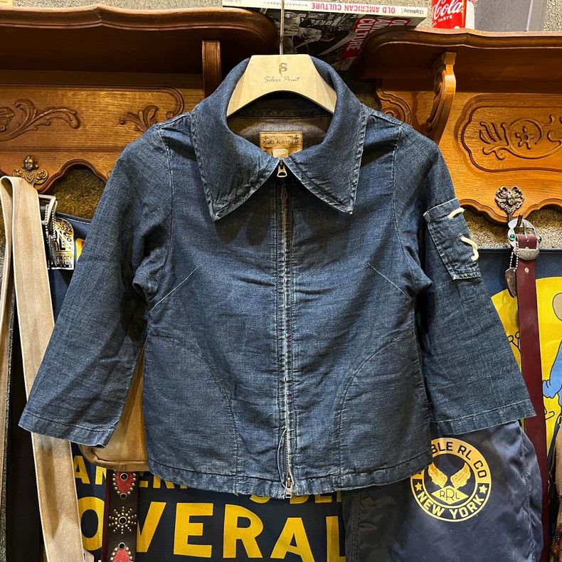 RRL Ralph Lauren RRL Women's Indigo Dyed Jacket - dmc Size US S / EU 44-46 / 1 - 1 Thumbnail
