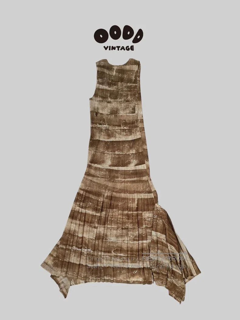 Issey Miyake Issey Miyake Irregular Tower Ruffle Dress Size L / US 10 / IT 46 - 1 Thumbnail