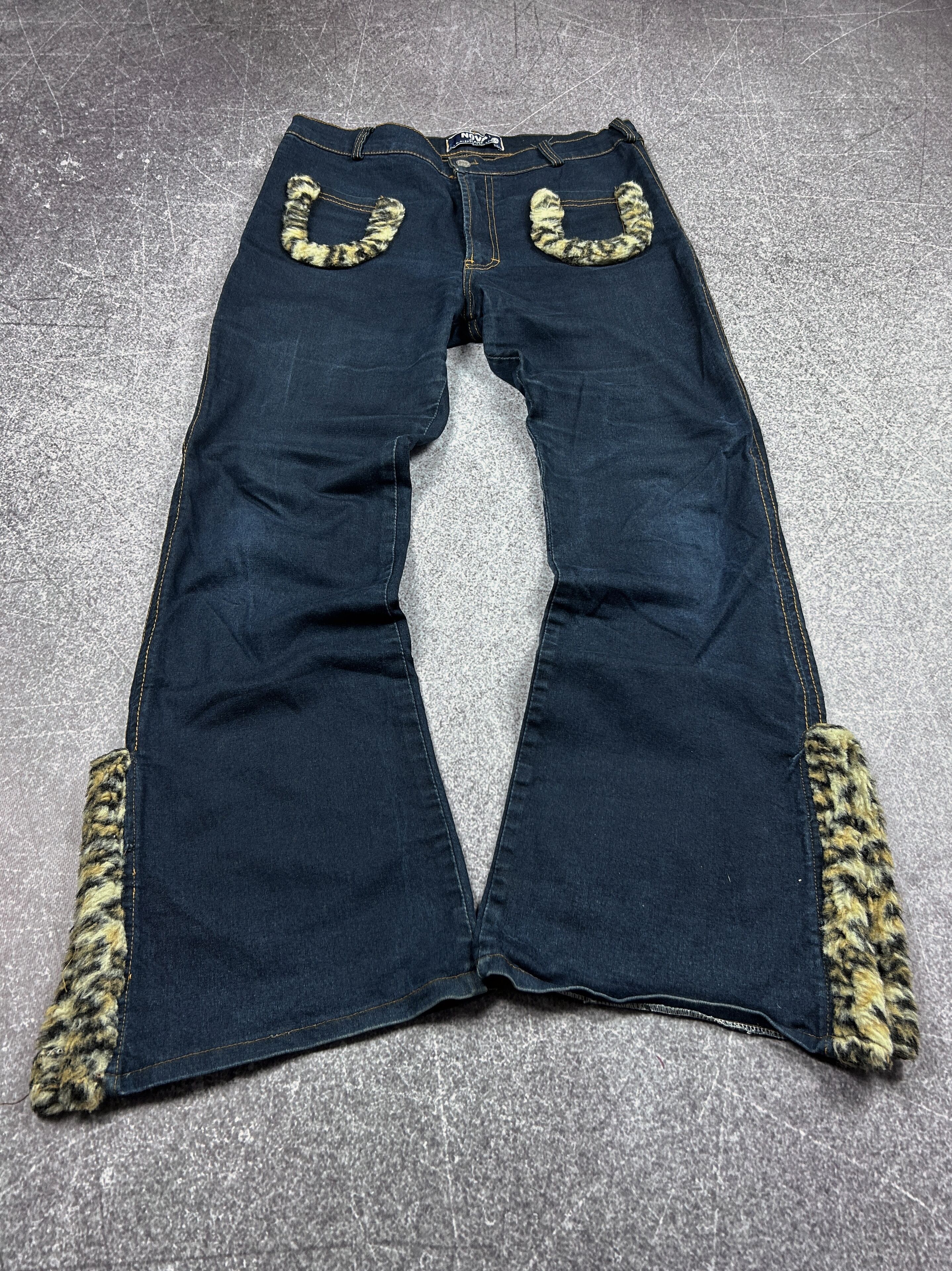 Vintage 💥HYSTERIC GLAMOUR IF SIX WAS NINE STYLE FLARED FUR JEANS Size US 32 / EU 48 - 1 Thumbnail