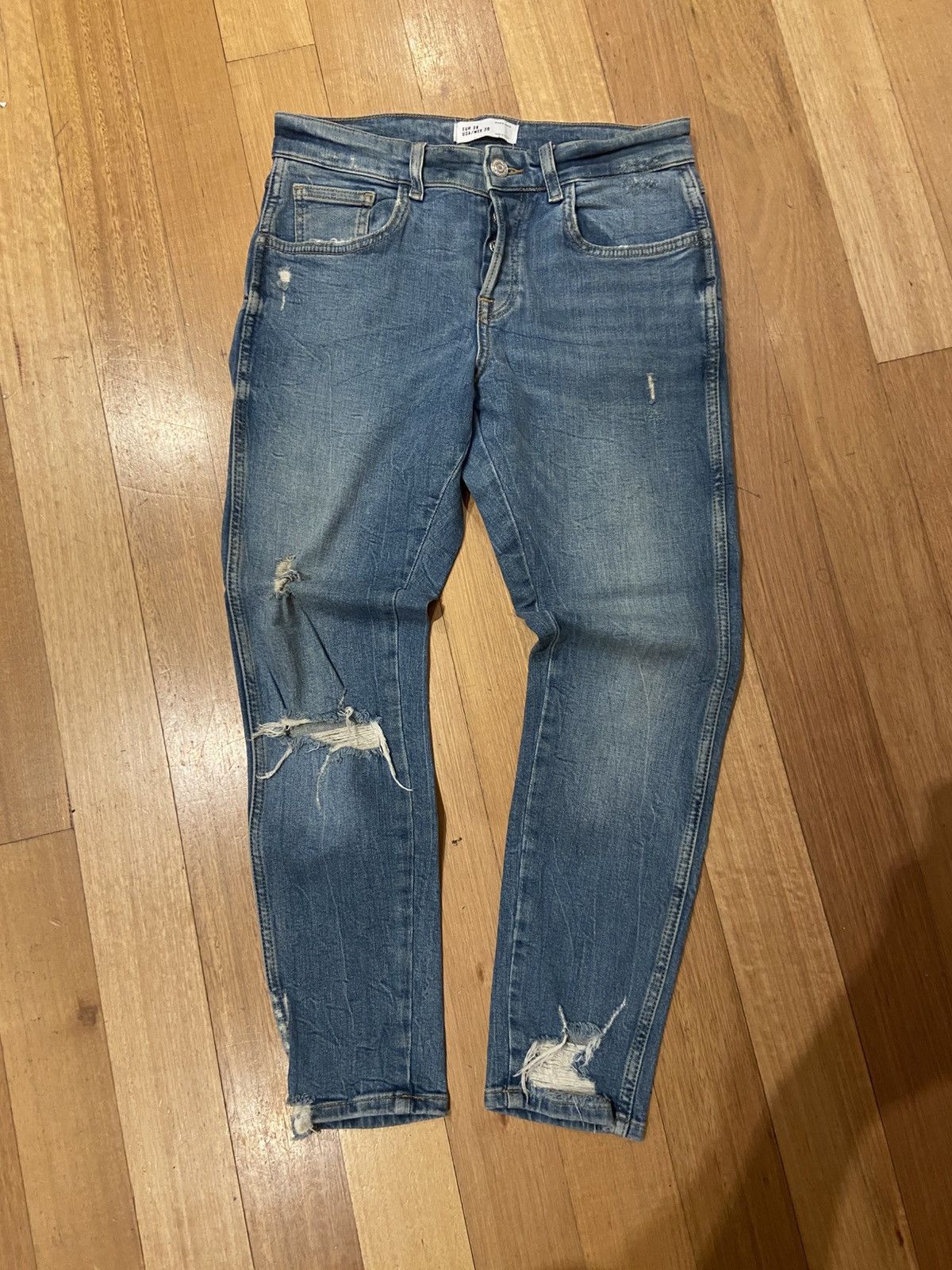 Zara Skinny Zara blue jeans Size US 30 / EU 46 - 1 Thumbnail