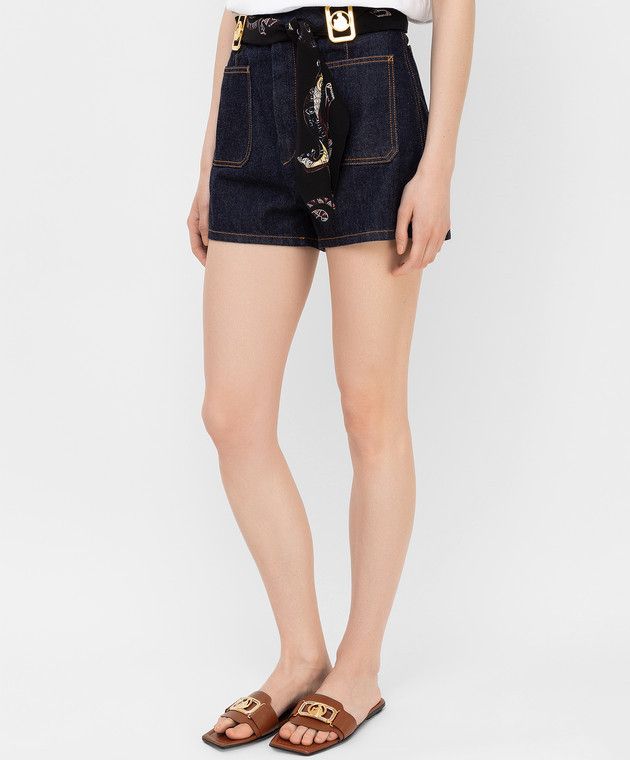 Lanvin o1y0326 Denim Short in Blue Size 27" / US 4 / IT 40 - 3 Thumbnail