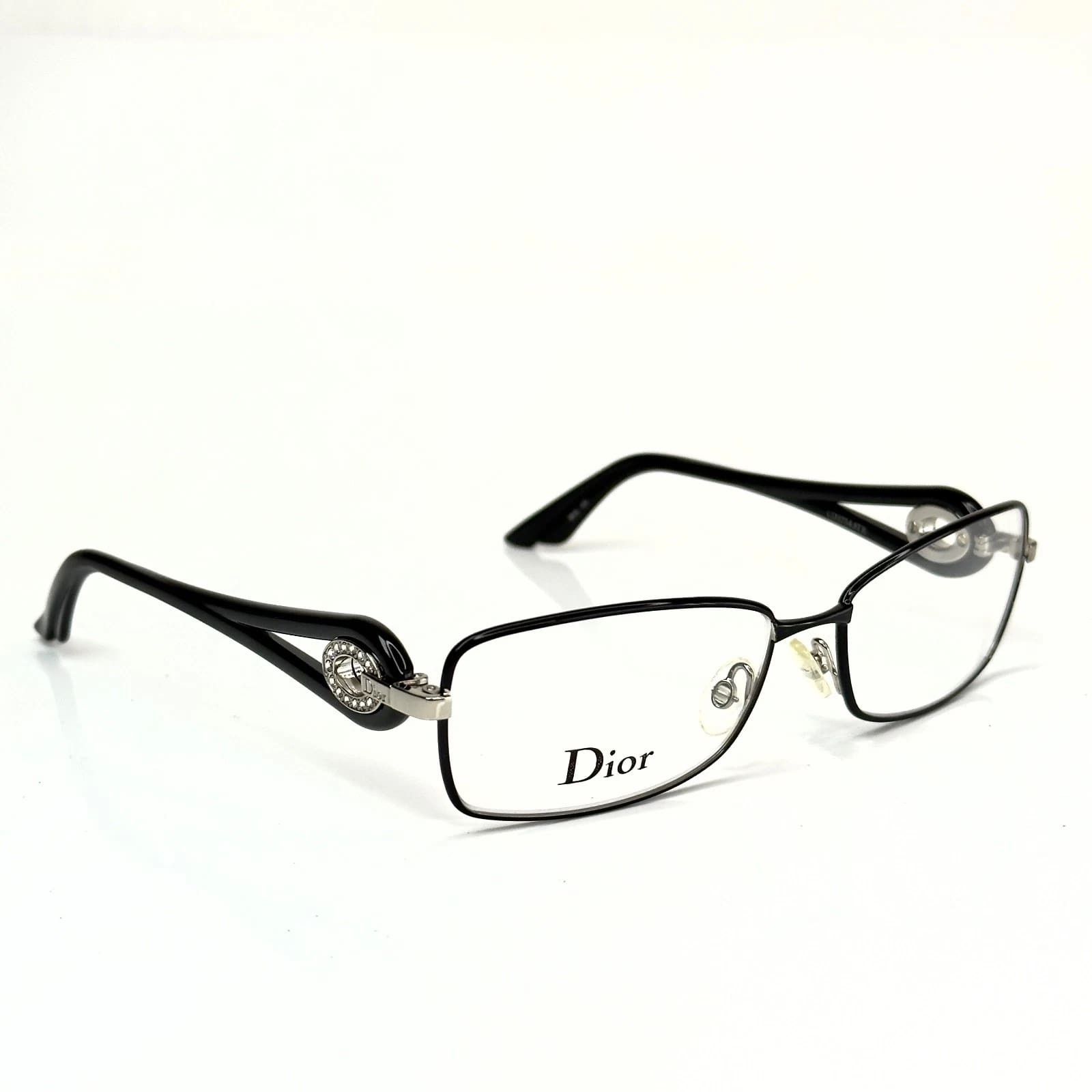 Christian Dior Monsieur CHRISTIAN DIOR CD3754 3754 VOLUTE CRYSTAL Silver Black Size ONE SIZE - 5 Thumbnail